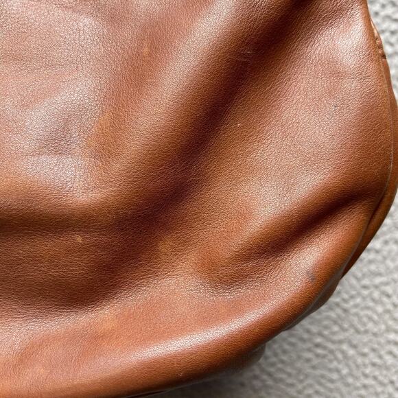 Rossi Leather Convertible Bag Brown Backpack Slouch Made in Italy - Picture 13 of 14